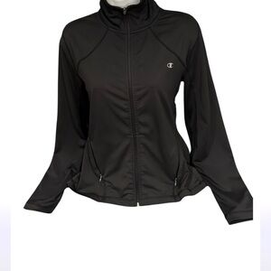 Champion Jersey logo zipper sweatshirt Sz M